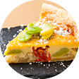 季節の野菜とベーコン